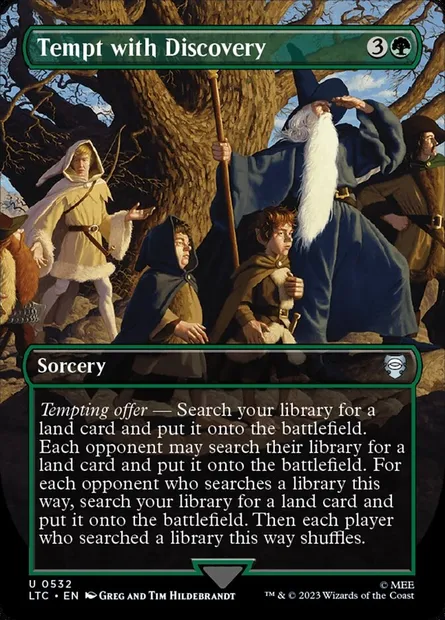 Tempt with Discovery, Magic card LTC 532 — Tales of Middle-earth Commander set