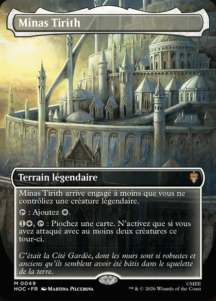 Minas Tirith, carte Magic HOC 49 — extension The Hobbit Eternal