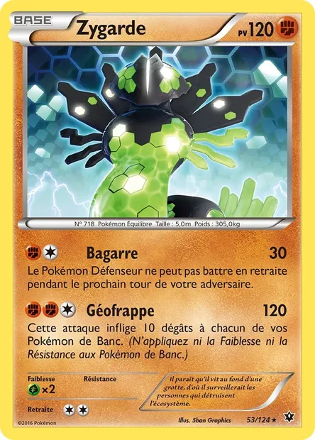 Zygarde, carte Pokémon FCO 53 — extension Impact des Destins