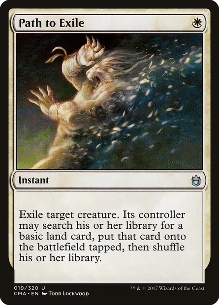 Chemin vers l'exil, carte Magic CMA 19 — extension Commander Anthology