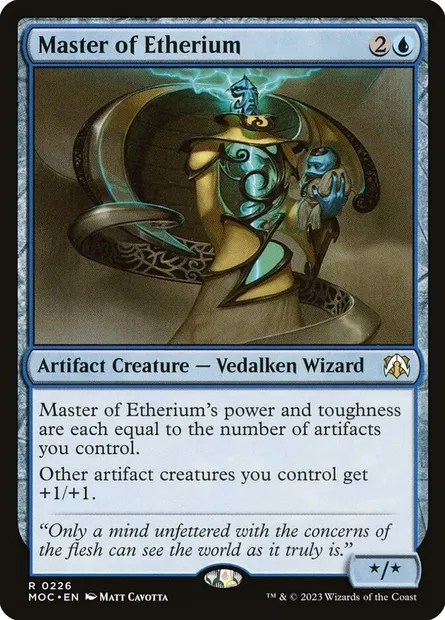 Master of Etherium, Magic card MOC 226 — March of the Machine Commander set