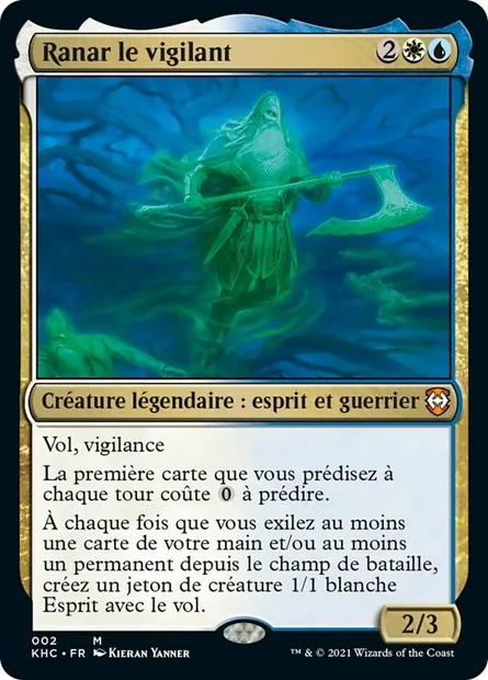 Ranar le vigilant, carte Magic KHC 2 — extension Kaldheim Commander