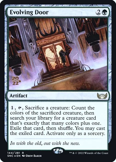 Evolving Door, Magic card PSNC 144s — Streets of New Capenna Promos set