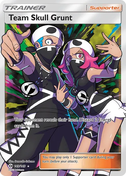 Team Skull Grunt, Pokémon card SUM 149 — Sun & Moon set