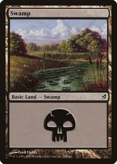Swamp, Magic card LRW 290 — Lorwyn set