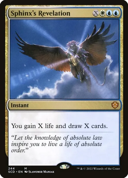 Révélation du sphinx, carte Magic SCD 244 — extension Starter Commander Decks