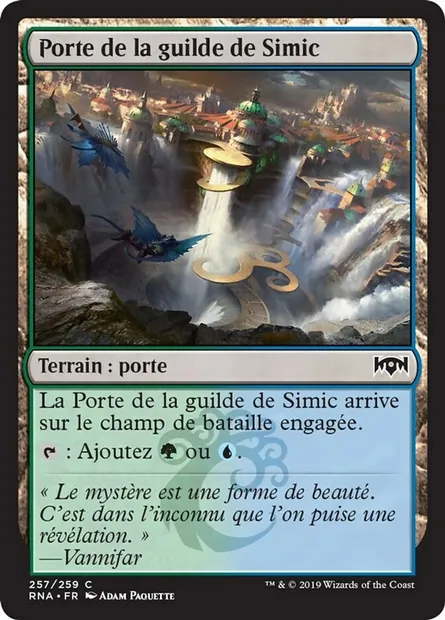Porte de la guilde de Simic, carte Magic RNA 257 — extension L'allégeance de Ravnica
