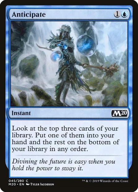Anticipate, Magic card M20 45 — Core Set 2020 set