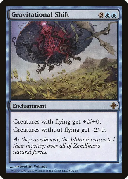 Gravitational Shift, Magic card ROE 69 — Rise of the Eldrazi set