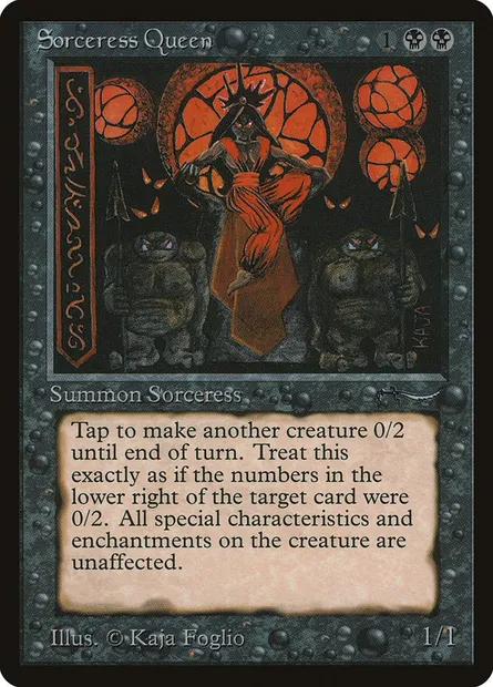 Sorceress Queen, Magic card ARN 32 — Arabian Nights set