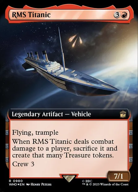 RMS Titanic, Magic card WHO 980 — Doctor Who set