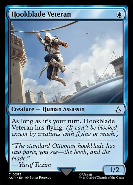 Hookblade Veteran, Magic card ACR 283 — Assassin's Creed set