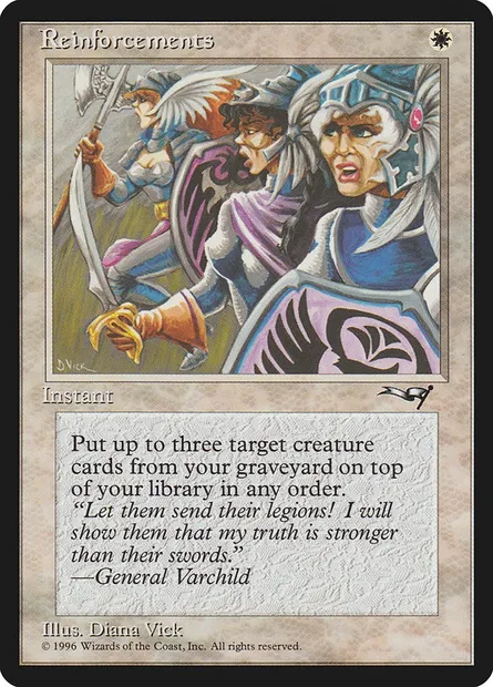Renforts, carte Magic ALL 12b — extension Alliances