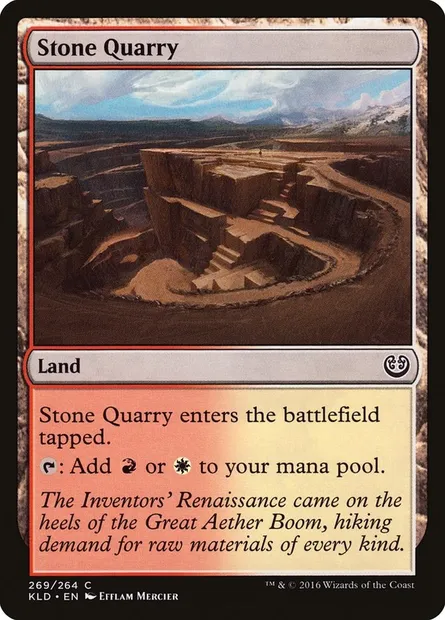 Stone Quarry, Magic card KLD 269 — Kaladesh set