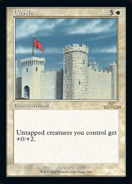 Castle, Magic card 30A 306 — 30th Anniversary Edition set