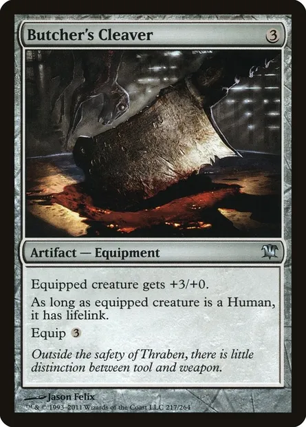 Butcher's Cleaver, Magic card ISD 217 — Innistrad set