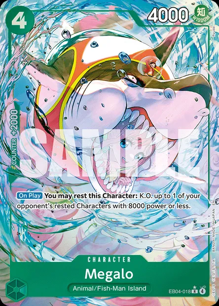Megalo, One Piece card EB04-018 — EGGHEAD CRISIS set