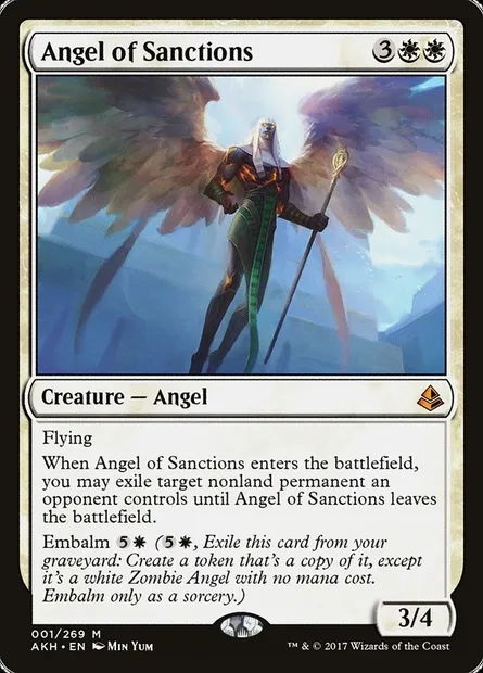 Angel of Sanctions, Magic card AKH 1 — Amonkhet set