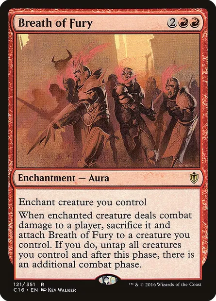 Breath of Fury, Magic card C16 121 — Commander 2016 set