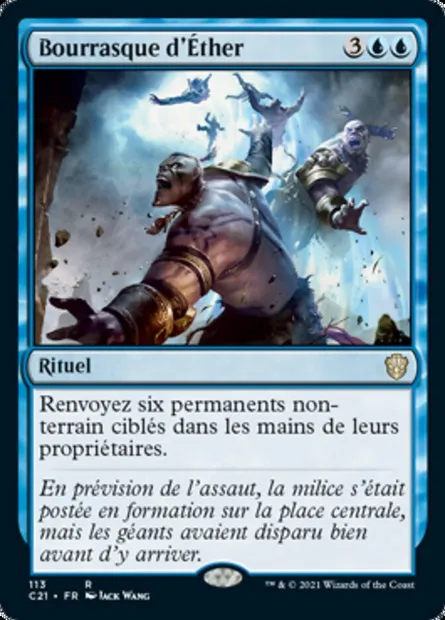 Bourrasque d'Éther, carte Magic C21 113 — extension Commander 2021