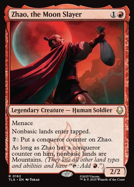 Zhao, the Moon Slayer, Magic card TLA 162 — Avatar: The Last Airbender set