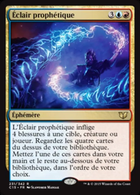 Éclair prophétique, carte Magic C15 231 — extension Commander 2015