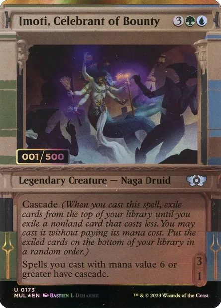 Imoti, Celebrant of Bounty, Magic card MUL 173z — Multiverse Legends set