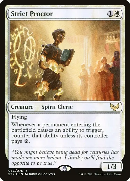 Strict Proctor, Magic card STX 33★ — Strixhaven: School of Mages set