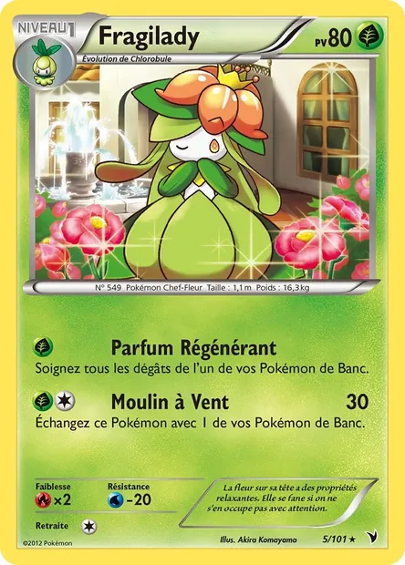 Fragilady, carte Pokémon NVI 5 — extension Nobles Victoires