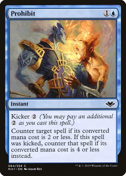 Prohibit, Magic card MH1 64 — Modern Horizons set