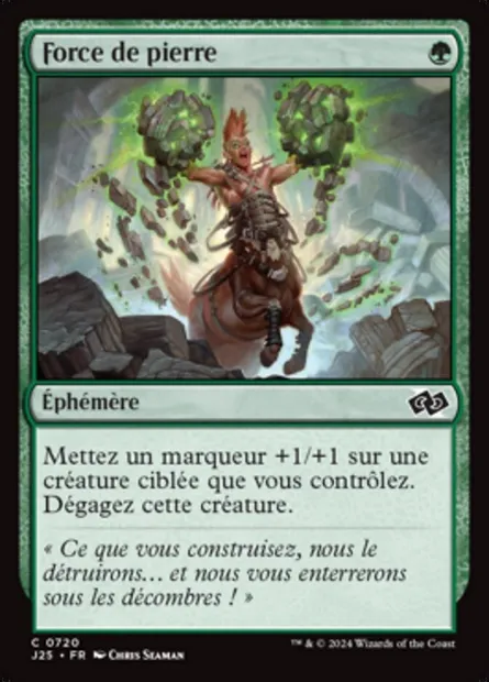 Force de pierre, carte Magic J25 720 — extension Foundations Jumpstart