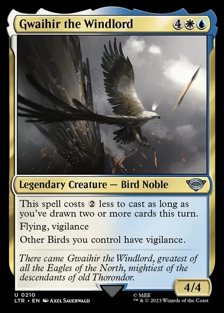 Gwaihir the Windlord, Magic card LTR 210 — The Lord of the Rings: Tales of Middle-earth set