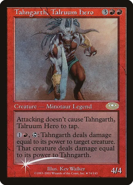 Tahngarth, Talruum Hero, Magic card PLS 74★ — Planeshift set