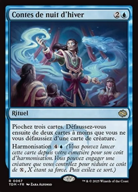 Contes de nuit d'hiver, carte Magic TDM 67 — extension Tarkir: Dragonstorm