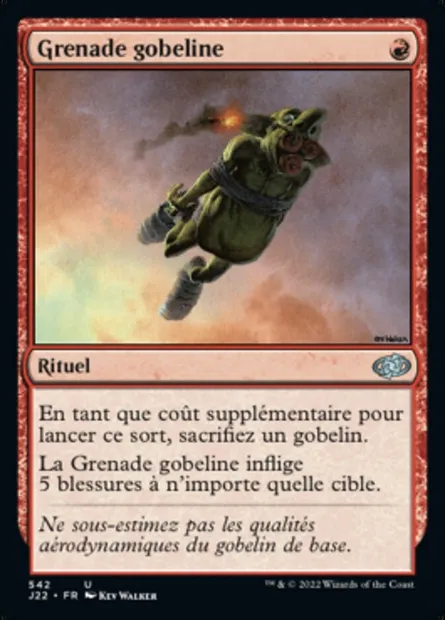 Grenade gobeline, carte Magic J22 542 — extension Jumpstart 2022