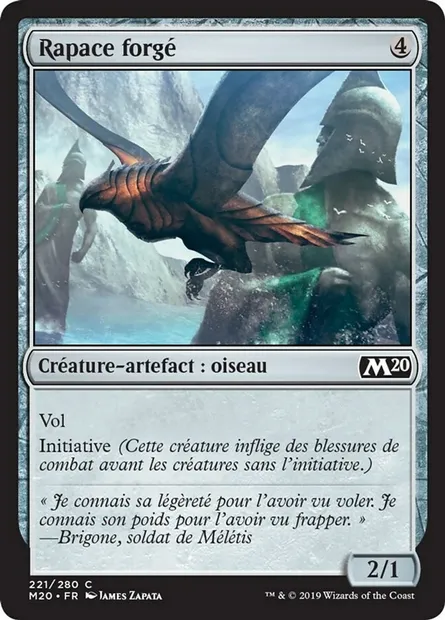 Rapace forgé, carte Magic M20 221 — extension Core Set 2020
