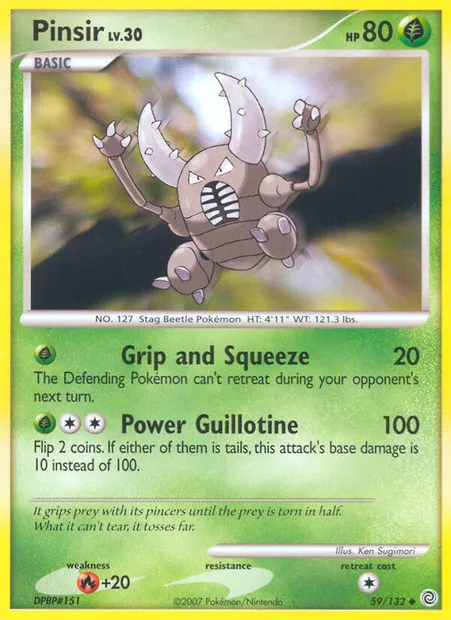 Pinsir, Pokémon card SW 59 — Secret Wonders set