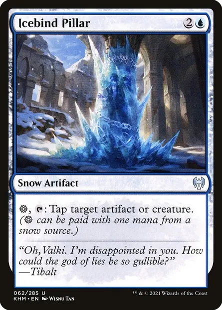 Icebind Pillar, Magic card KHM 62 — Kaldheim set