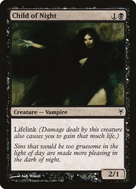 Child of Night, Magic card DDK 5 — Duel Decks: Sorin vs. Tibalt set