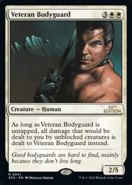 Veteran Bodyguard, Magic card 30A 41 — 30th Anniversary Edition set