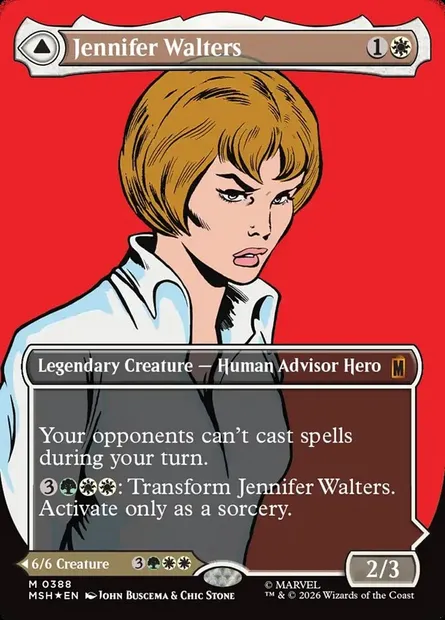 Jennifer Walters // The Sensational She-Hulk, Magic card MSH 388 — Marvel Super Heroes set
