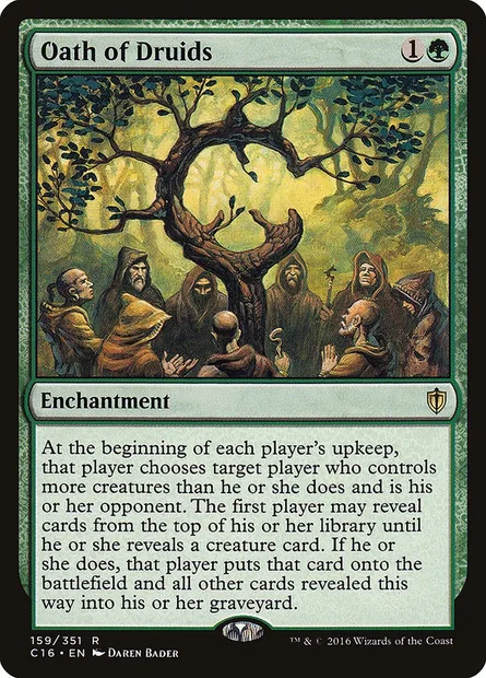 Oath of Druids, Magic card C16 159 — Commander 2016 set
