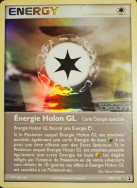 Énergie Holon GL, carte Pokémon DS 105 — extension EX Espèces Delta