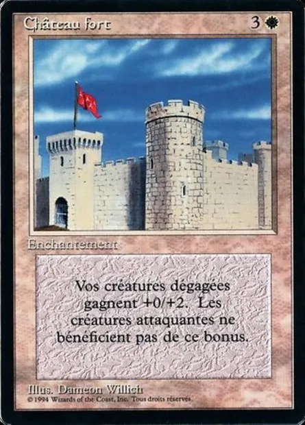 Castle, Magic card FBB 8 — Foreign Black Border set