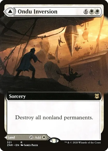 Ondu Inversion // Ondu Skyruins, Magic card ZNR 321 — Zendikar Rising set
