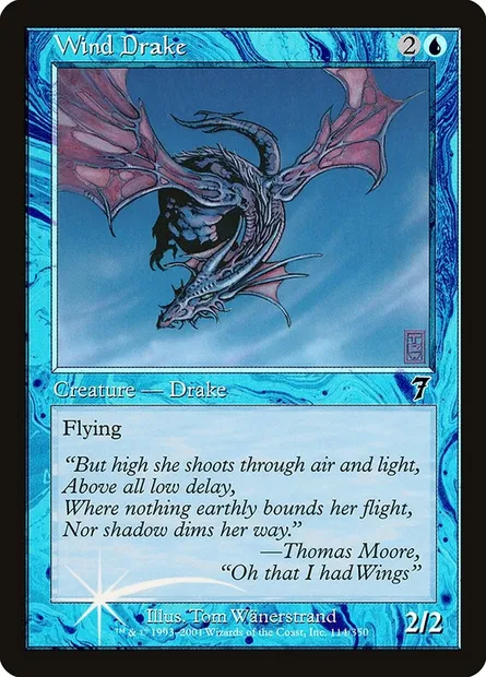 Wind Drake, Magic card 7ED 114★ — Seventh Edition set