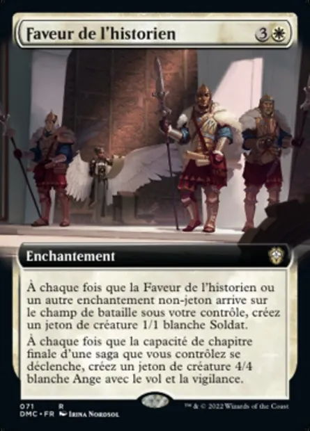 Faveur de l'historien, carte Magic DMC 71 — extension Dominaria United Commander