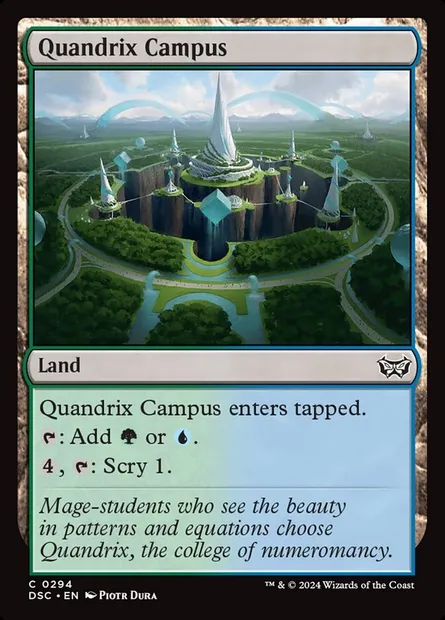 Quandrix Campus, Magic card DSC 294 — Duskmourn: House of Horror Commander set