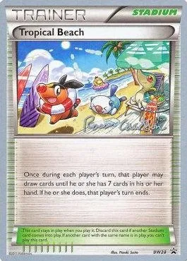 Plage Tropicale, carte Pokémon WCD11 BW28 — extension World Championship Decks 2011