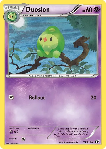 Duosion, Pokémon card LTR 75 — Legendary Treasures set